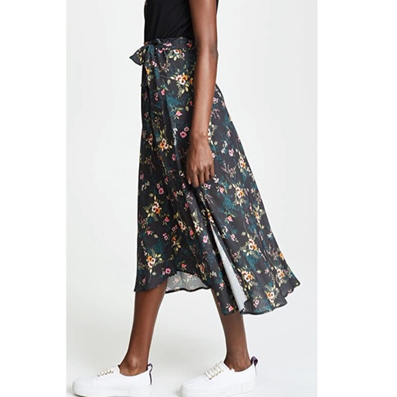 Dark green floral maxi skirt NWOT (Shopbop) M - Picture 2 of 9